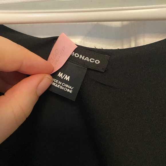 Ladies black 100% silk tank top - Picture 3 of 4